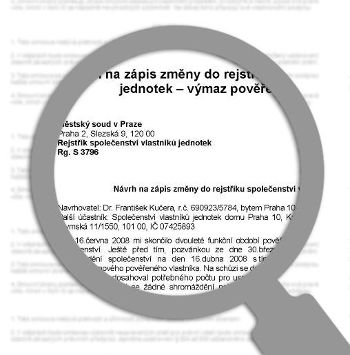zápis změn vlastníka